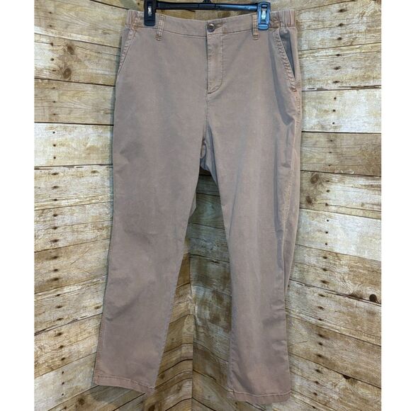 OLD NAVY STRETCH CASUAL EVERYDAY CLASSIC HIGH RISE CHINO PANTS SIZE LARGE - Picture 1 of 6